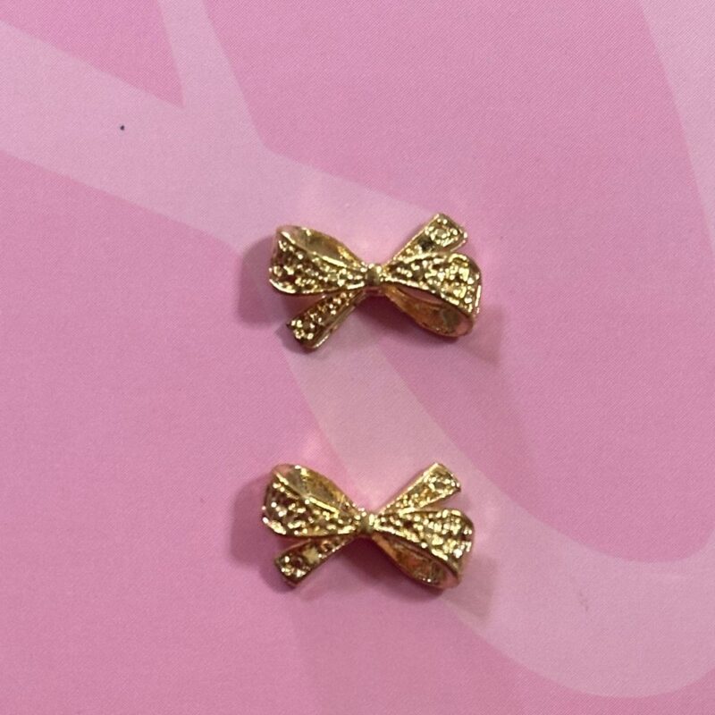 Moño Dorado o plata 2pz